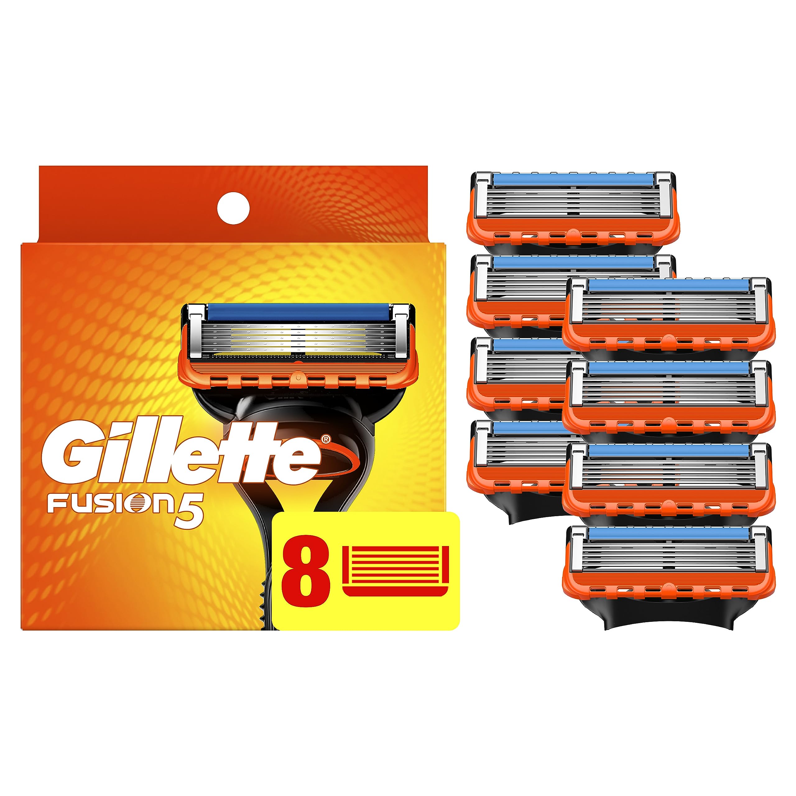 Gillette Fusion5 refill close-up blades for a comfortable shave