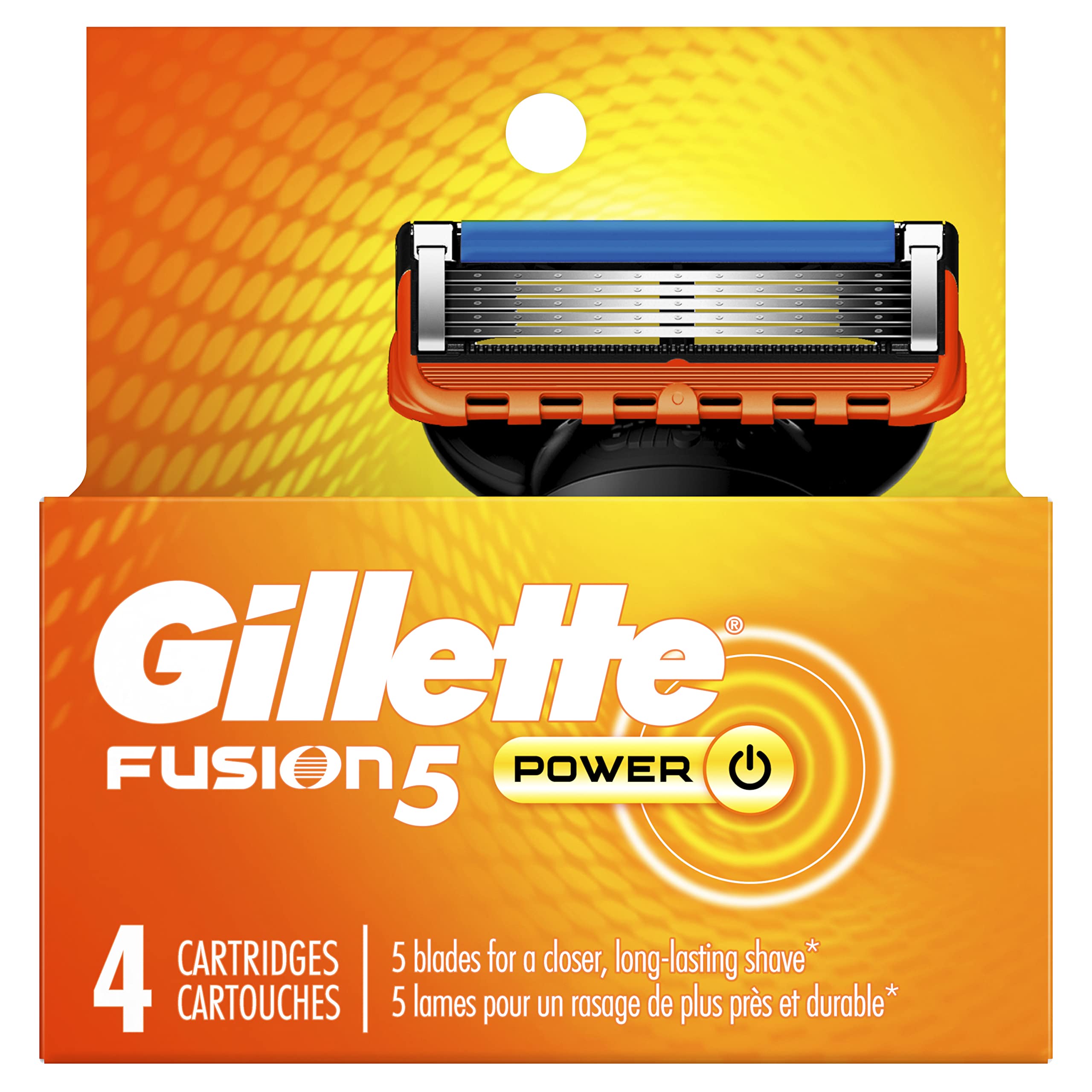 Gillette Fusion5 refills microfin skin guard close-up highlights protective design