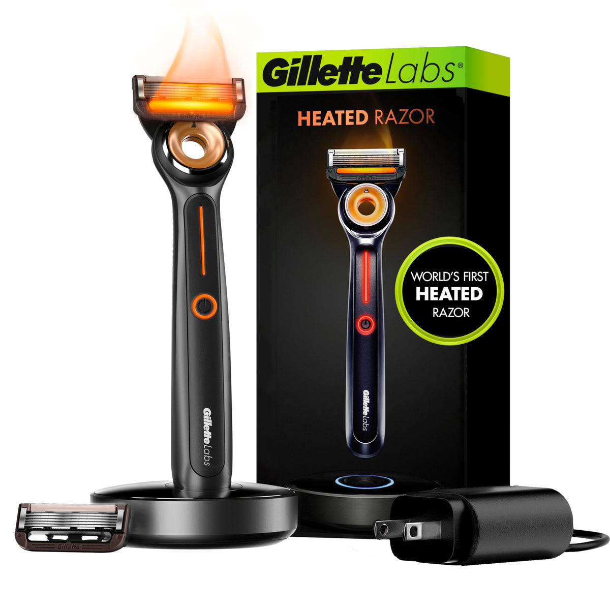 Gillette Labs heated razor handle delivers premium grip for comfortable at-home grooming