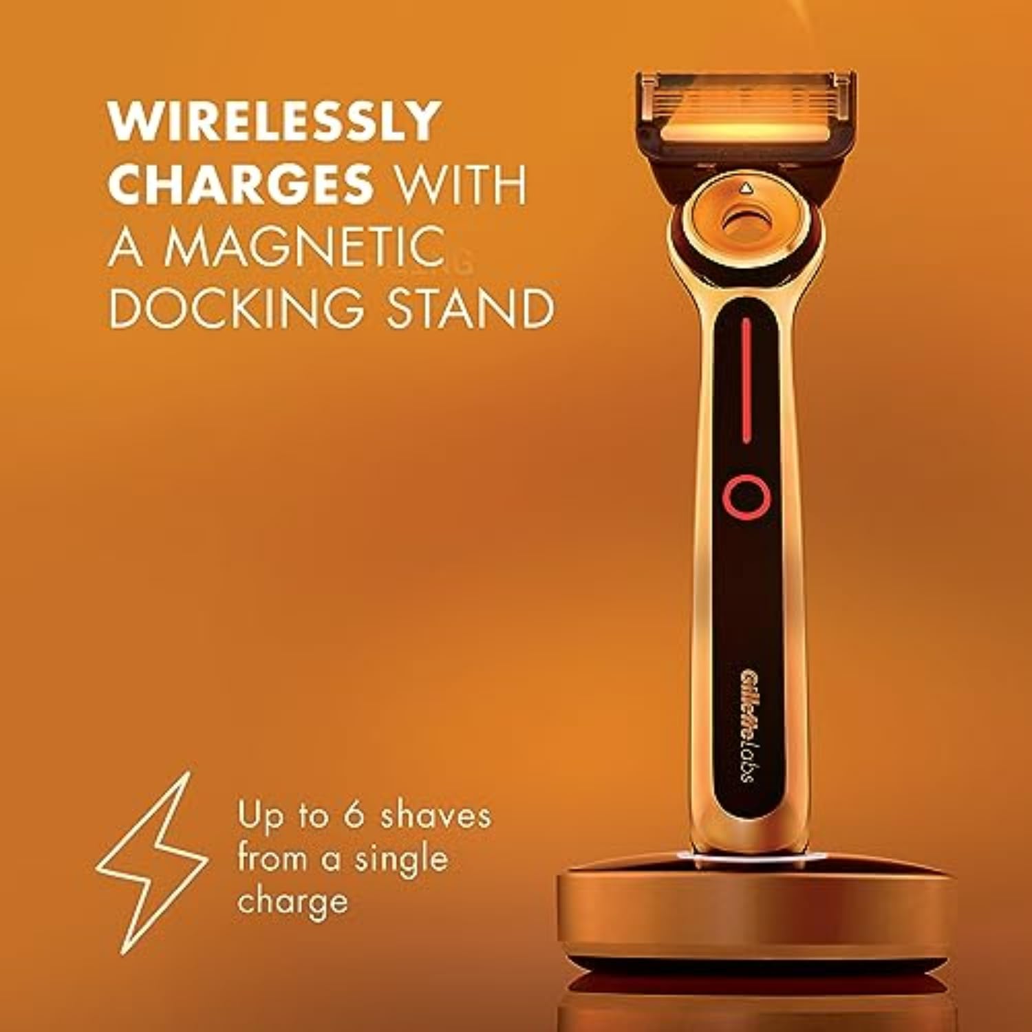 Gillette Labs heated razor magnetic dock simplifies charging after use