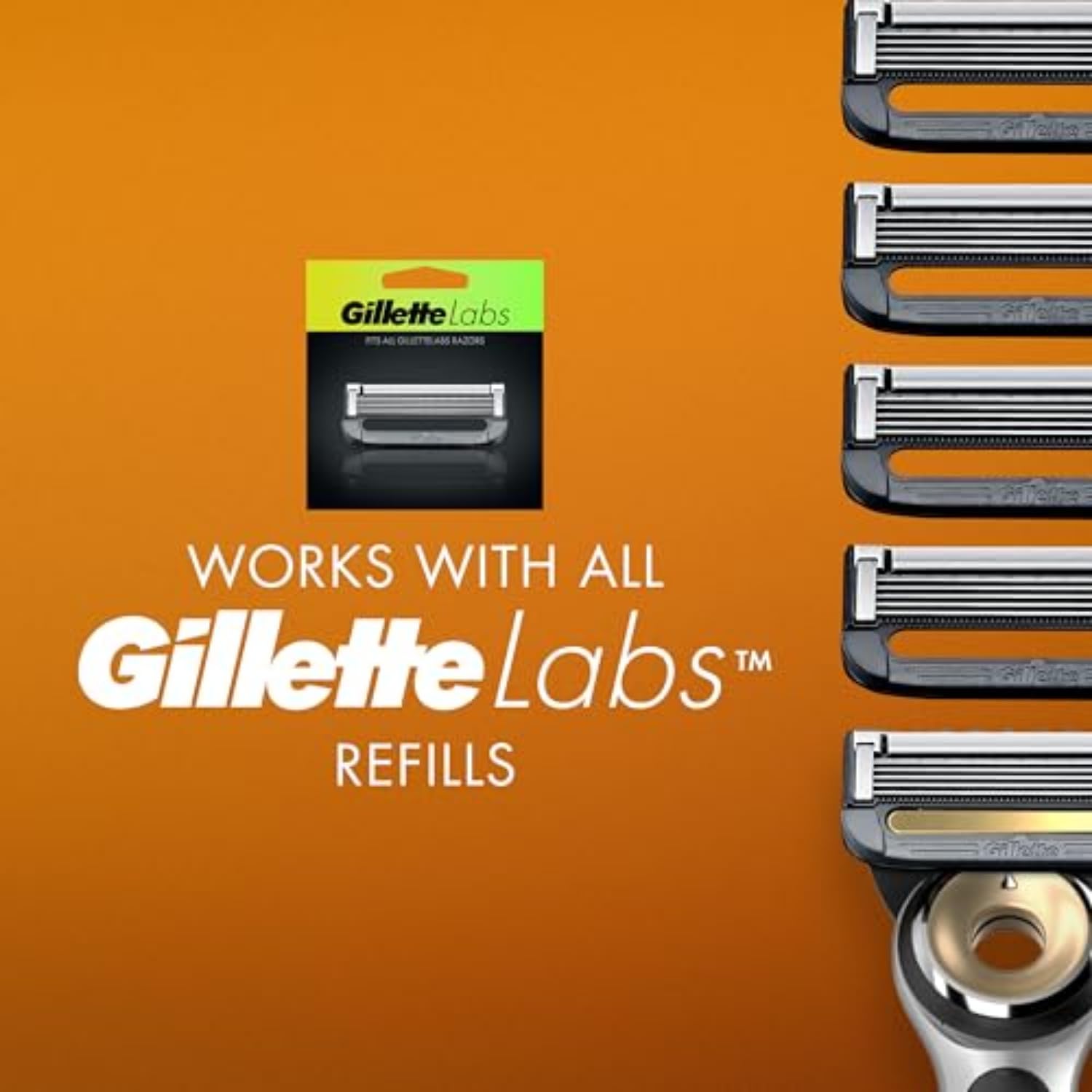 Gillette Labs heated razor starter kit packaging highlights premium gift-ready experience