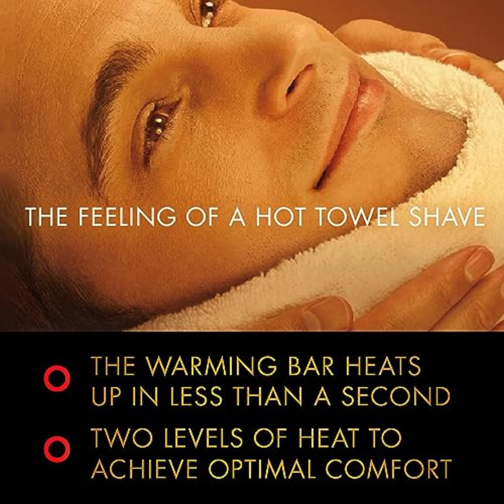 Gillette Labs heated razor temperature settings provide adjustable comfort during shaving