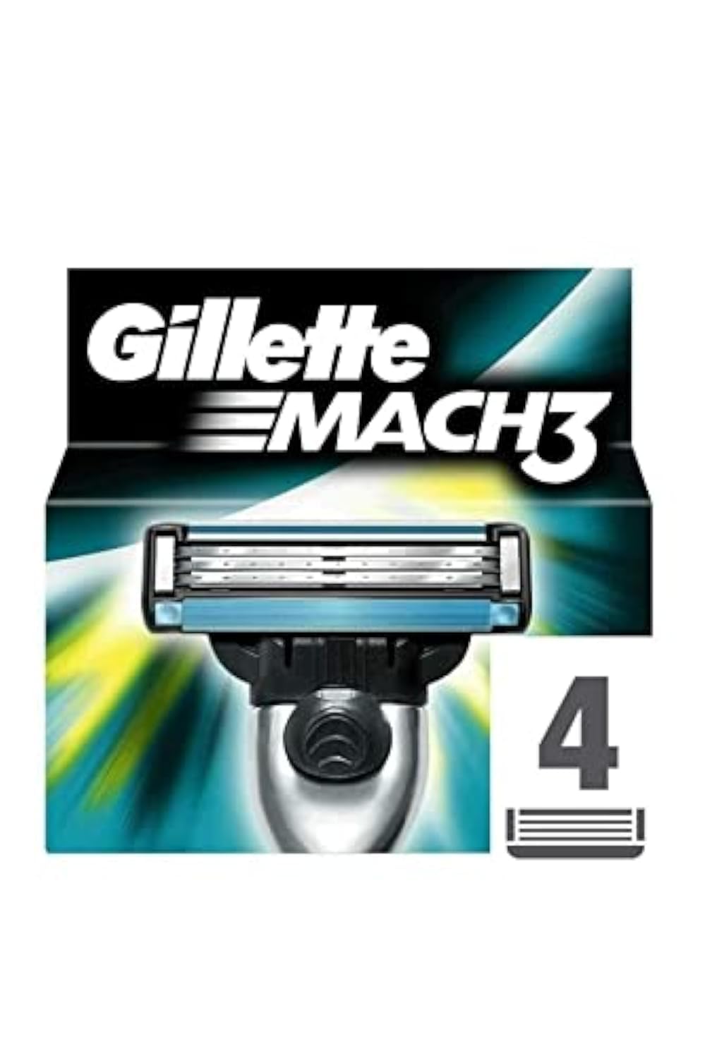 Gillette Mach3 blades close-up showing triple blades for a smooth shave