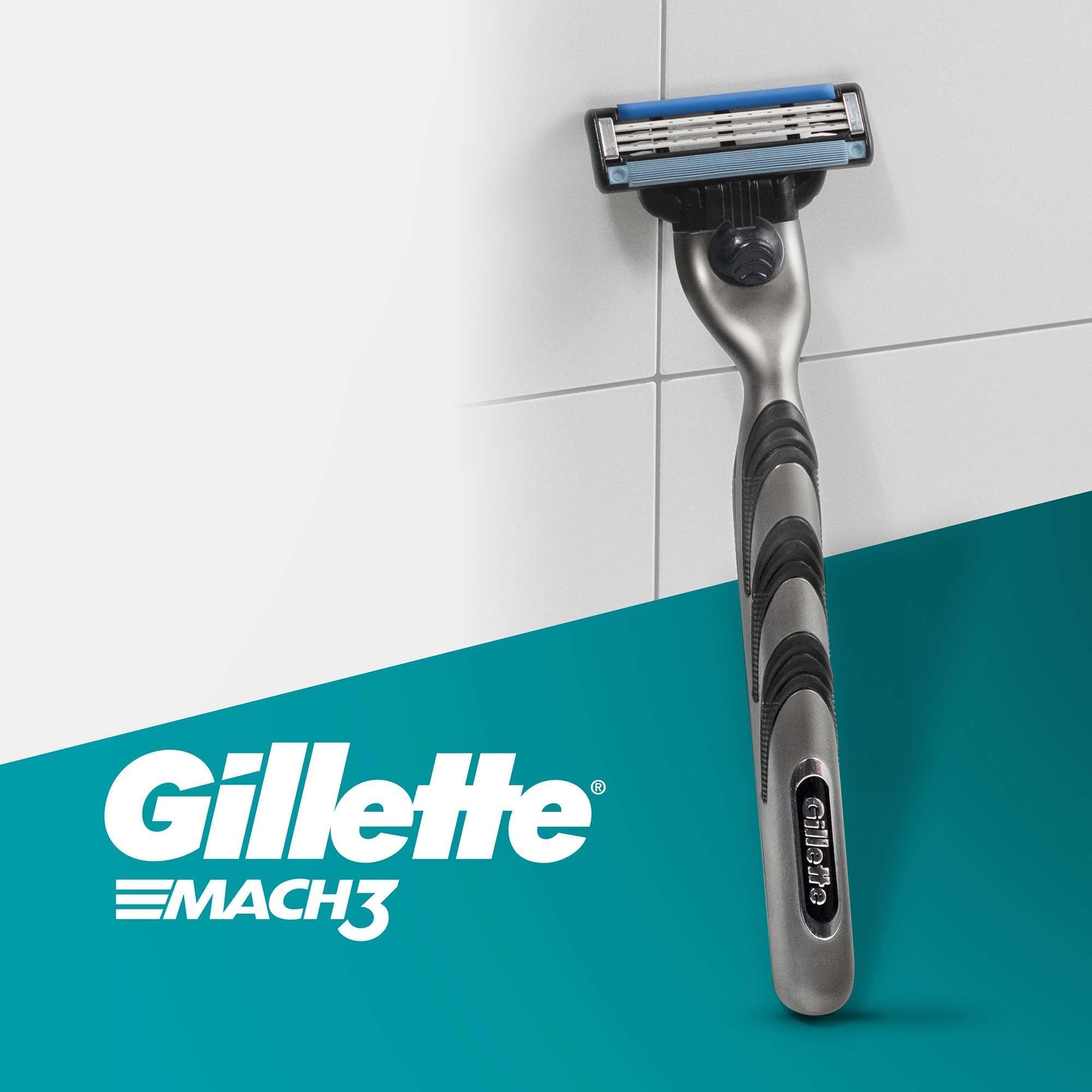 Gillette Mach3 open cartridge design allows thorough rinsing