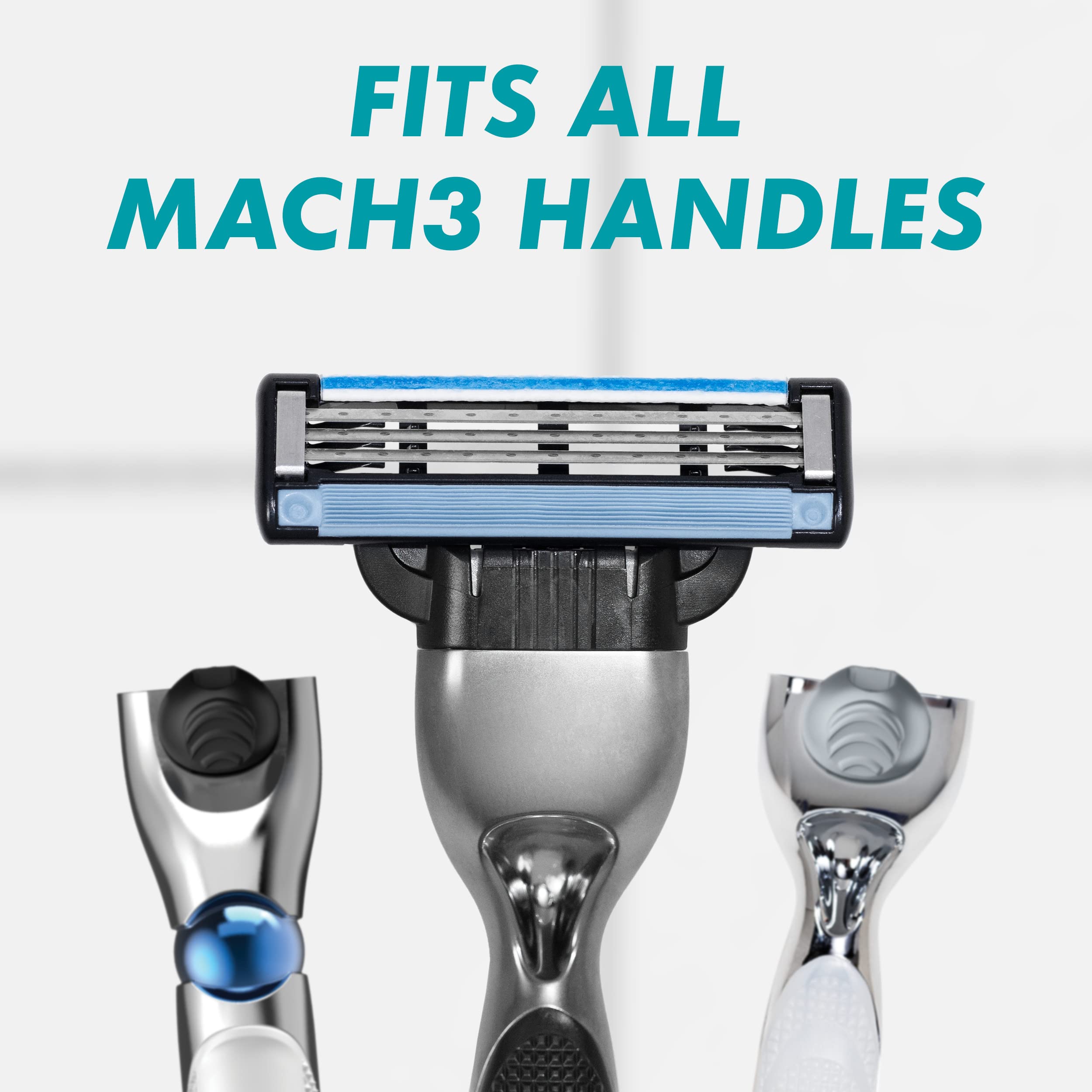 Gillette Mach3 refills pair with Series Shaving Gel for extra protection.
