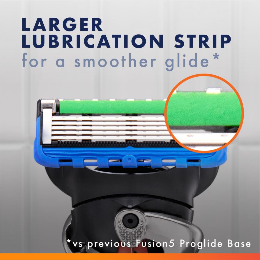 Gillette ProGlide refills soft microfins stretching skin for comfort