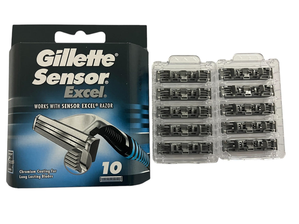 Gillette Sensor Excel packaging variant highlights compatible packaging options for different regions