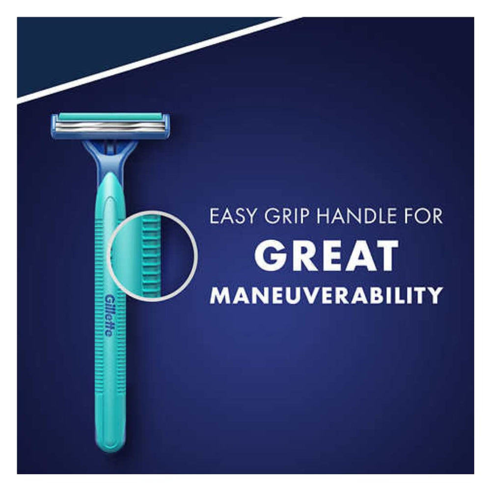 Gillette Sensor2 Plus Box includes 52 razors for simplified bulk grooming.