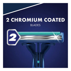 Gillette Sensor2 Plus Soft Ultragrip handle provides comfortable control during routine shaves.