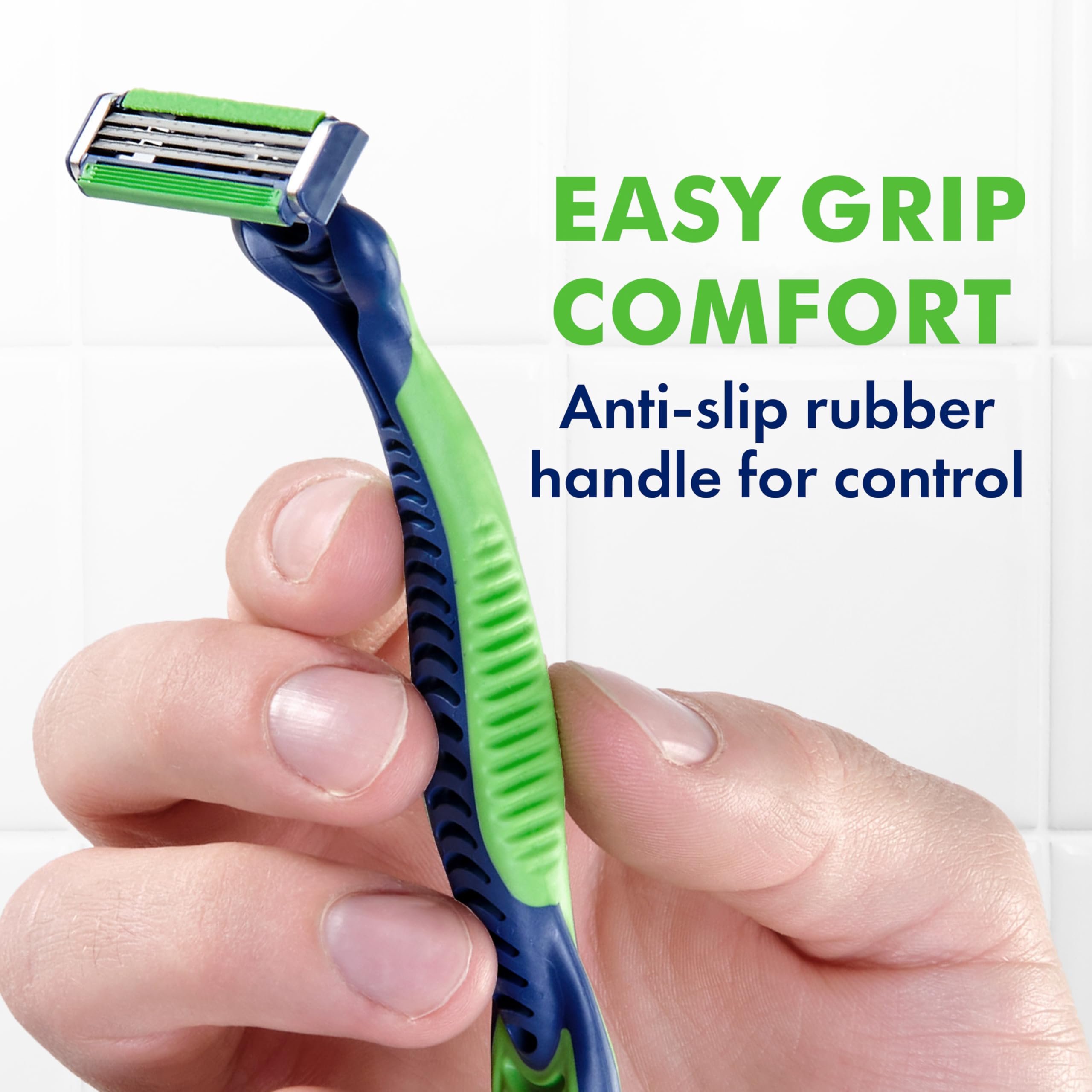 Gillette Sensor3 Sensitive next to coin showing compact disposable size