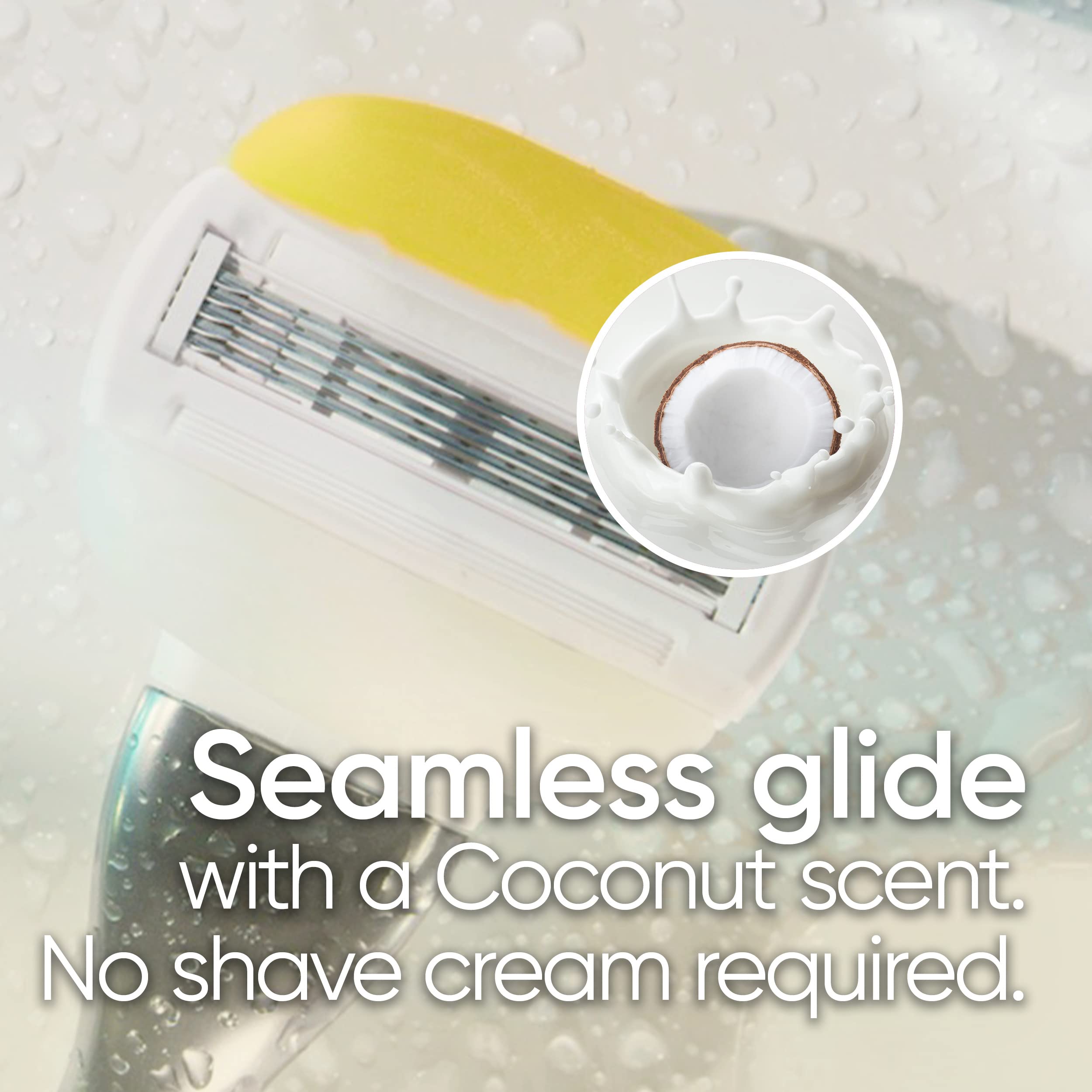 Gillette Venus ComfortGlide two-pack image showing convenient refills.