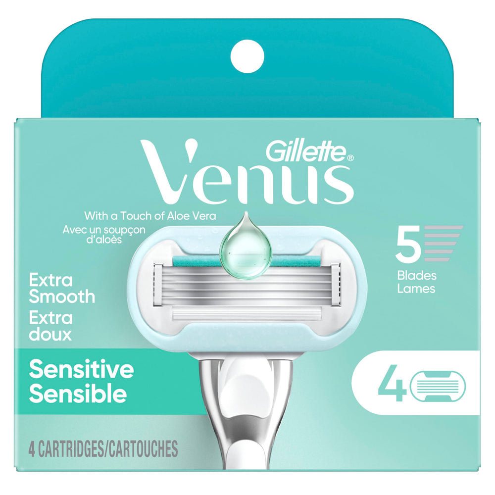 Gillette Venus Deluxe Smooth Sensitive packaging shown as a thoughtful stocking stuffer idea.