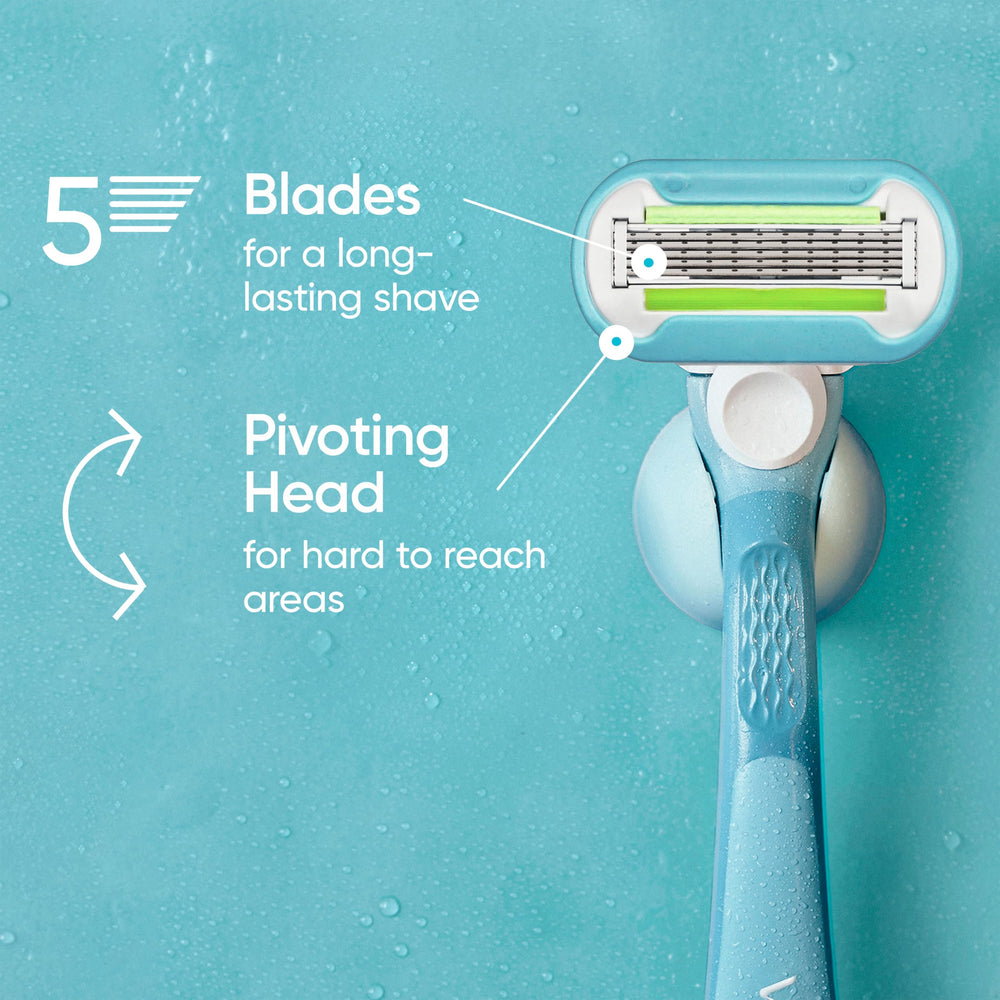 Gillette Venus five-blade close-up for a long-lasting shave