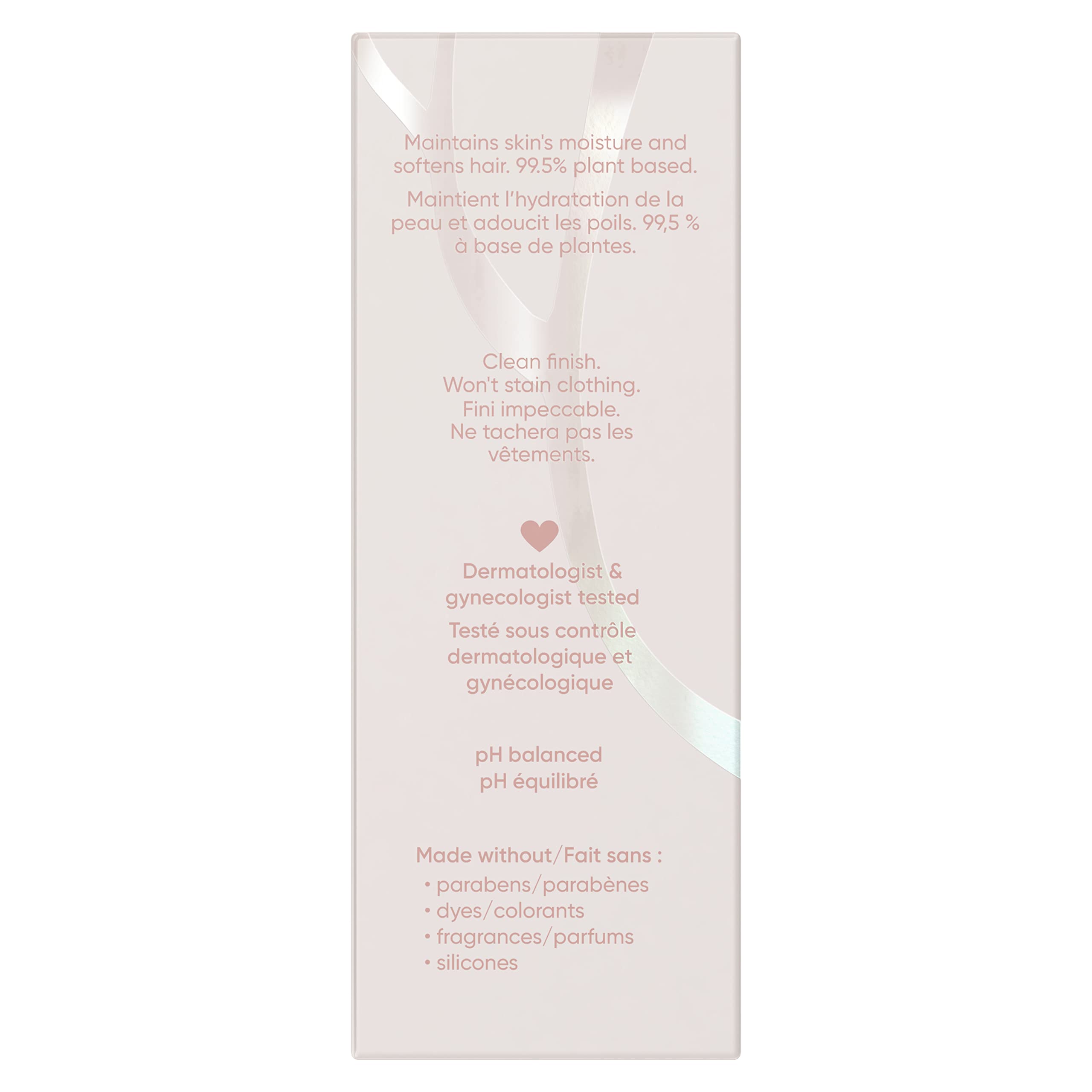 Gillette Venus Softening Oil pH-balanced formula respects intimate skin