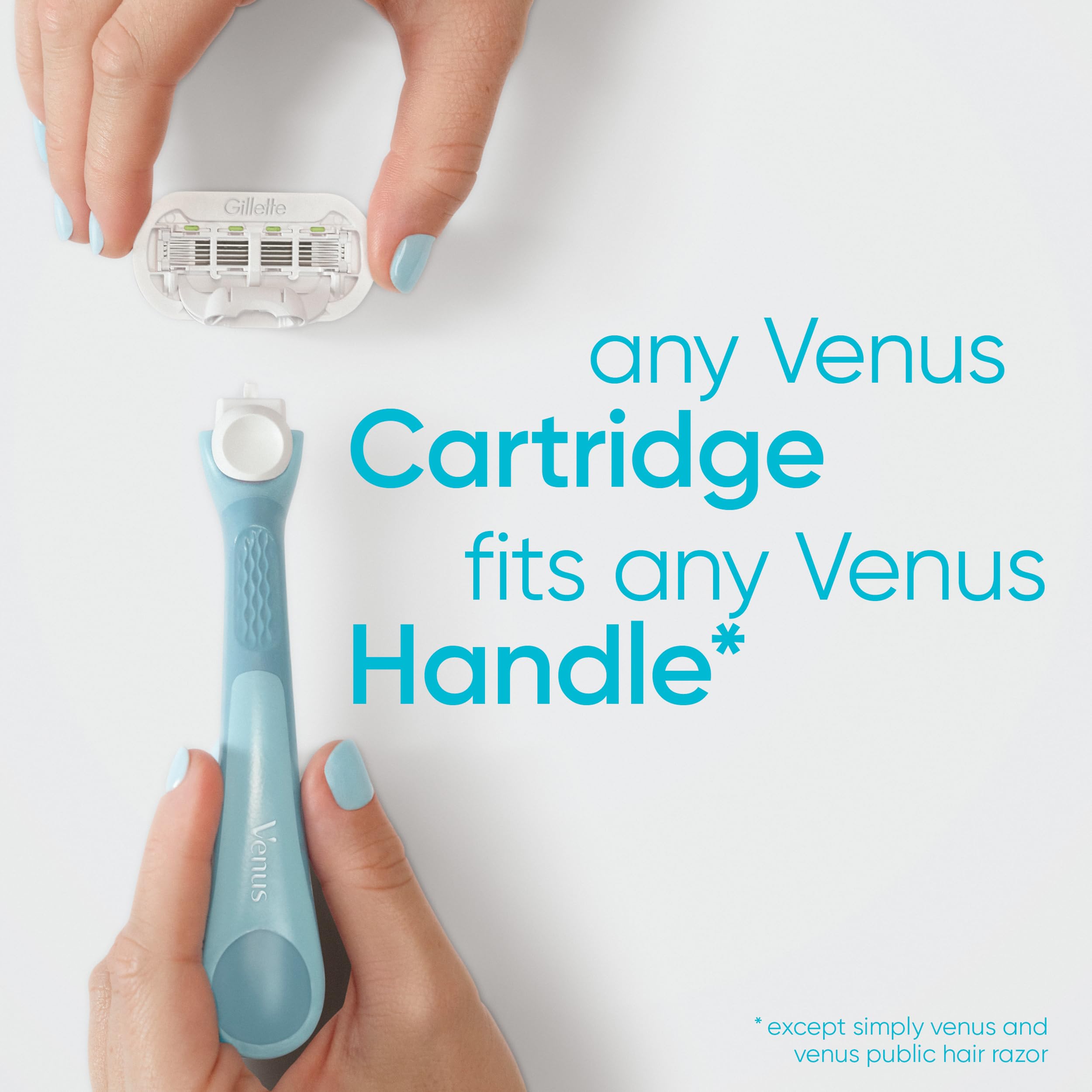 Gillette Venus logo highlighting world's #1 female razor brand