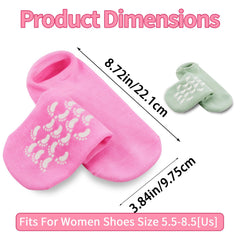 Giloner foot moisturizing socks pack back highlights size and comfortable wrap