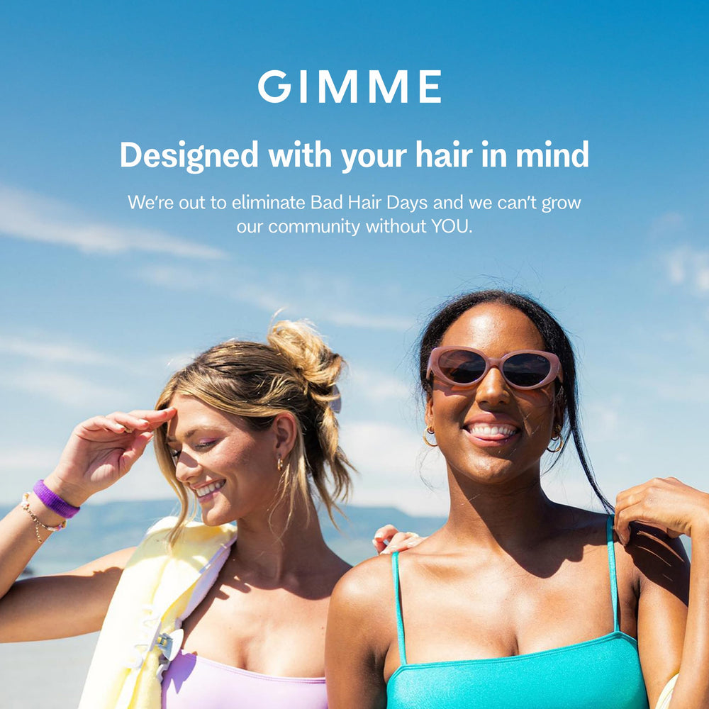 GIMME Beauty Detangling Brush all-hair-types setup demonstrates versatile daily grooming.