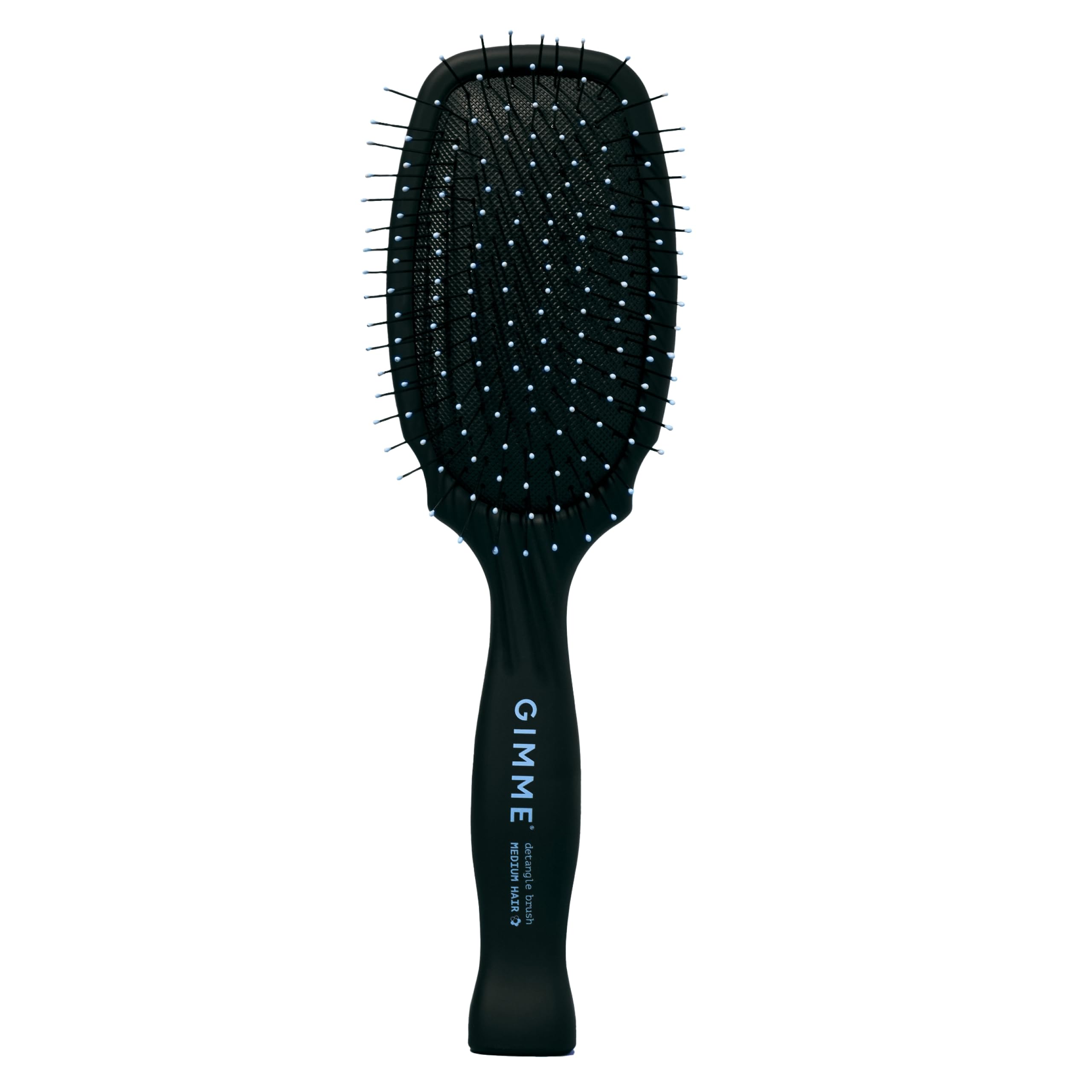 GIMME Beauty medium hair brush close-up bristles for gentle detangling and frizz control.