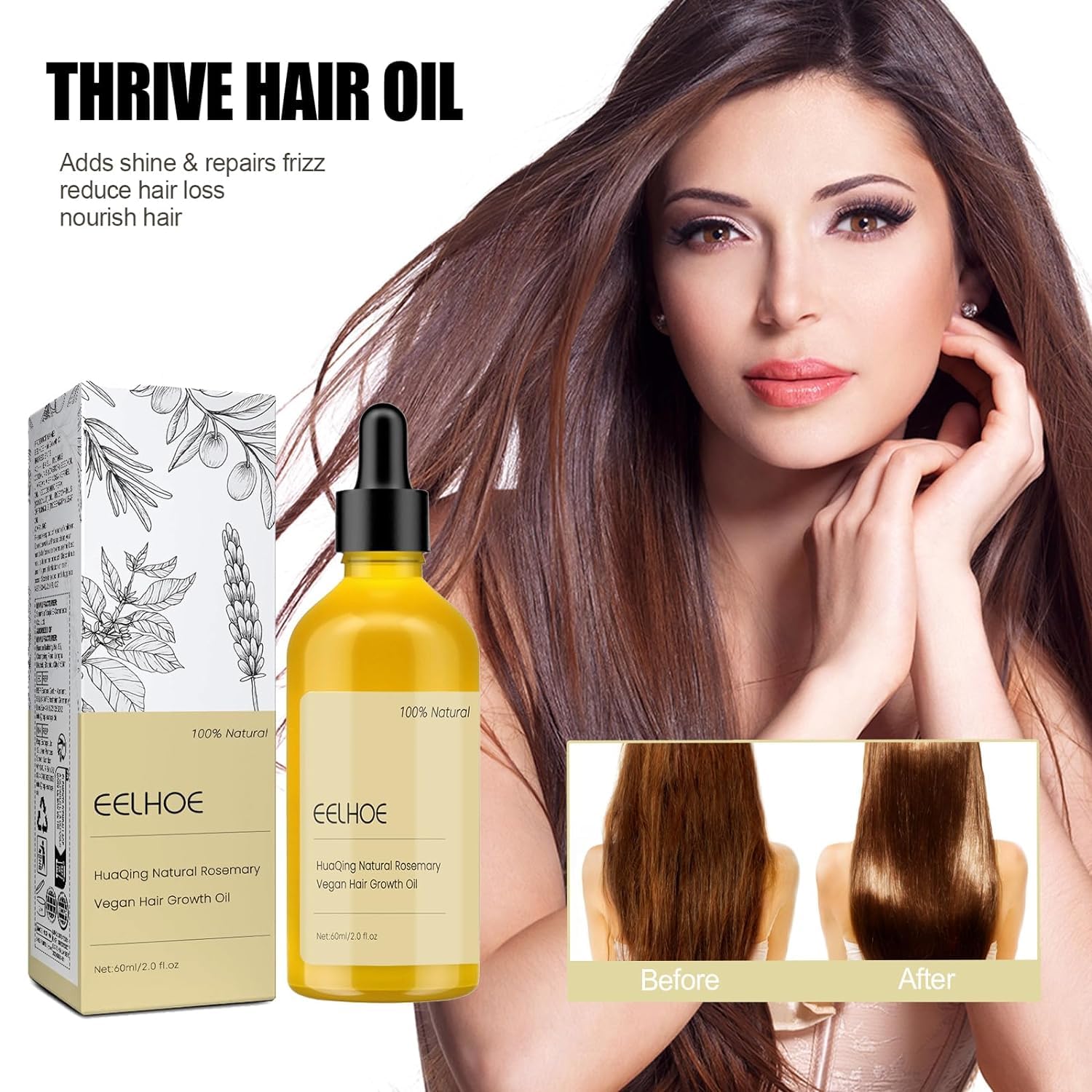 Ginaday Eelhoe dry-hair closeup suggests revitalizing care for damaged strands.