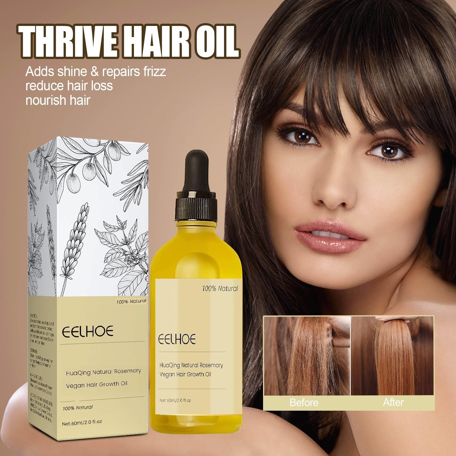 Ginaday Eelhoe thinning-hair comparison hints healthier-looking volume over time.