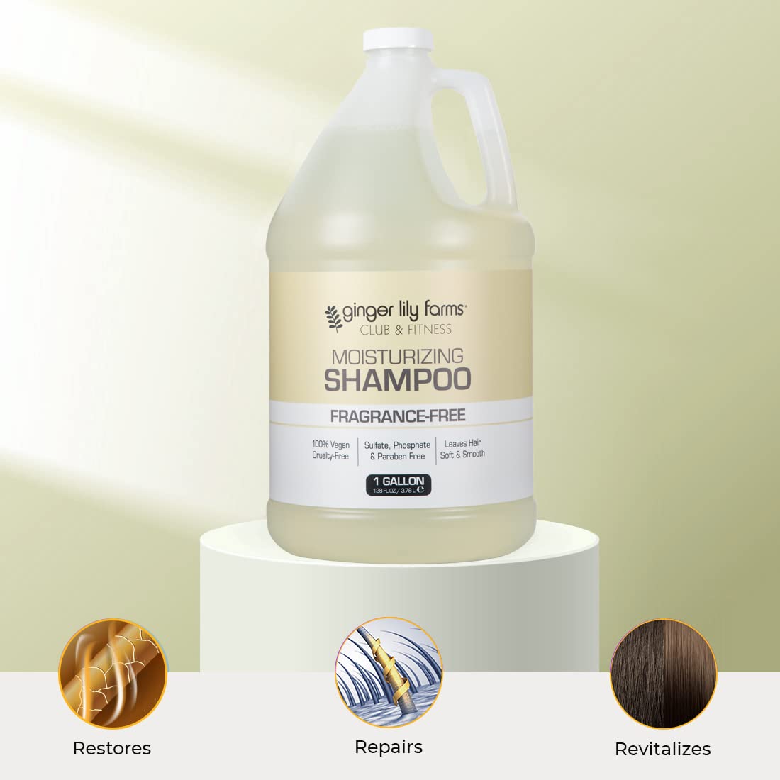 Ginger Lily Farms Aloe-infused moisturizing shampoo image—enriched with aloe for smooth, hydrated hair.