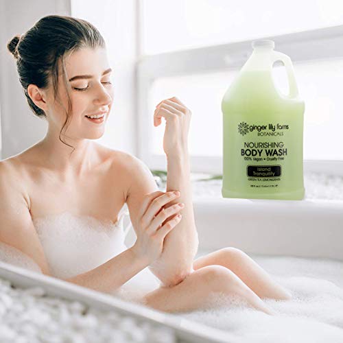 Ginger Lily Farms formulation with aloe and vitamin B5 nourishes skin