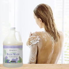 Ginger Lily Farms Botanicals body wash cap facilitates easy, mess-free refills.