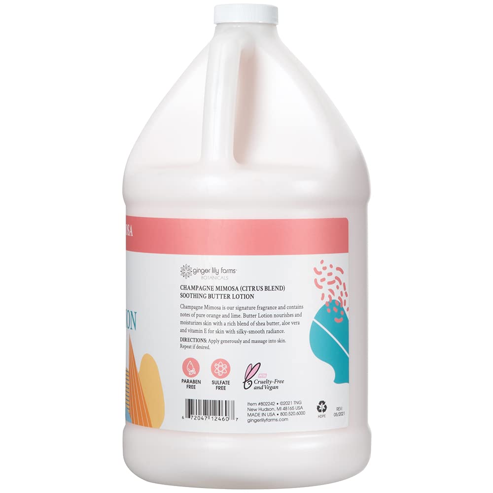Ginger Lily Farms Botanicals citrus-scent label adds a refreshing mood during application.