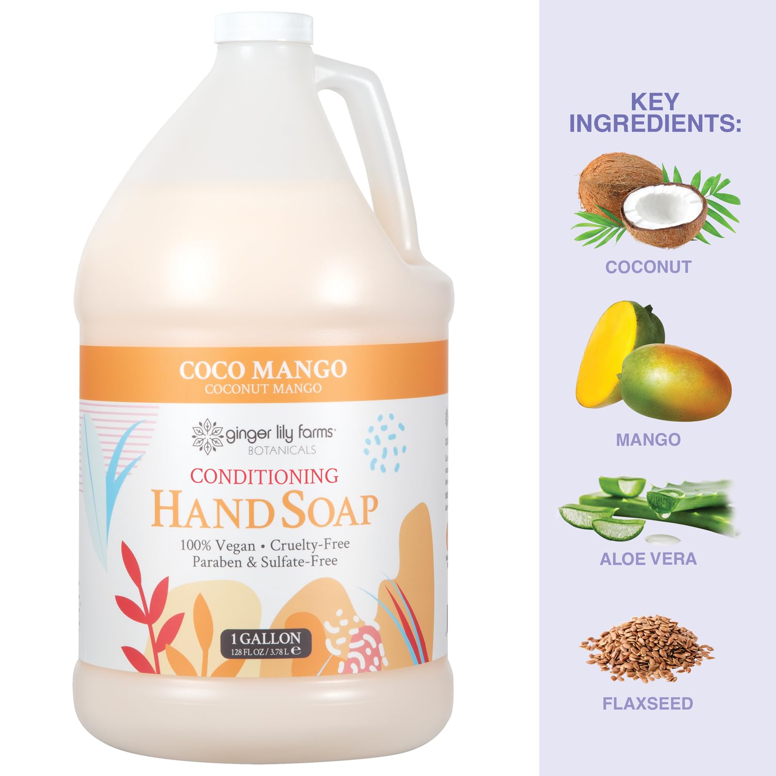Ginger Lily Farms Botanicals Coco Mango refill gallon demonstrates economical, eco-conscious solution for facilities.