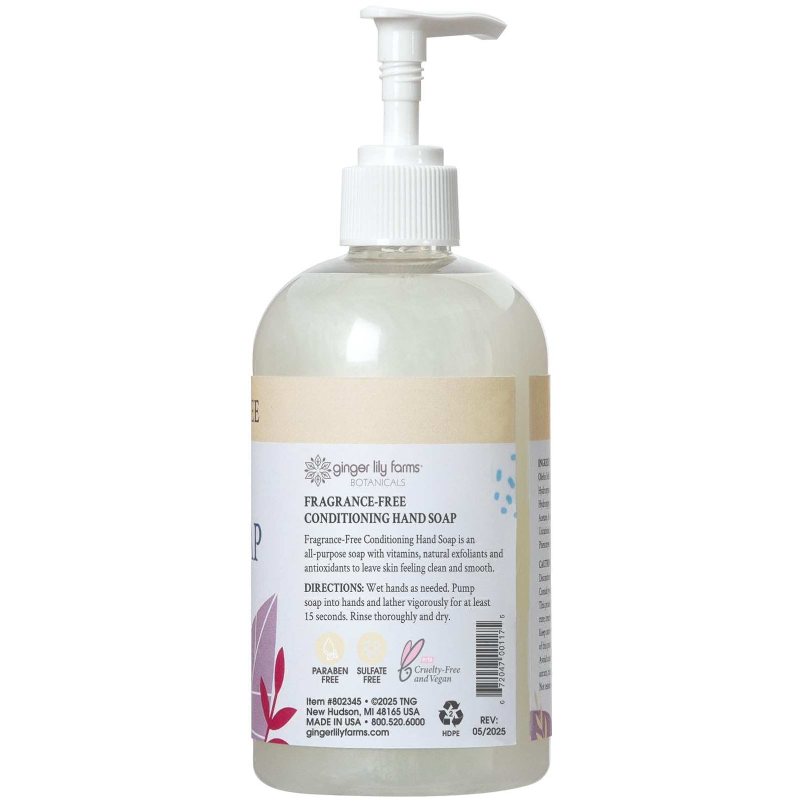 Ginger Lily Farms Botanicals hands-washing-scene shows easy sanitizing during busy days.