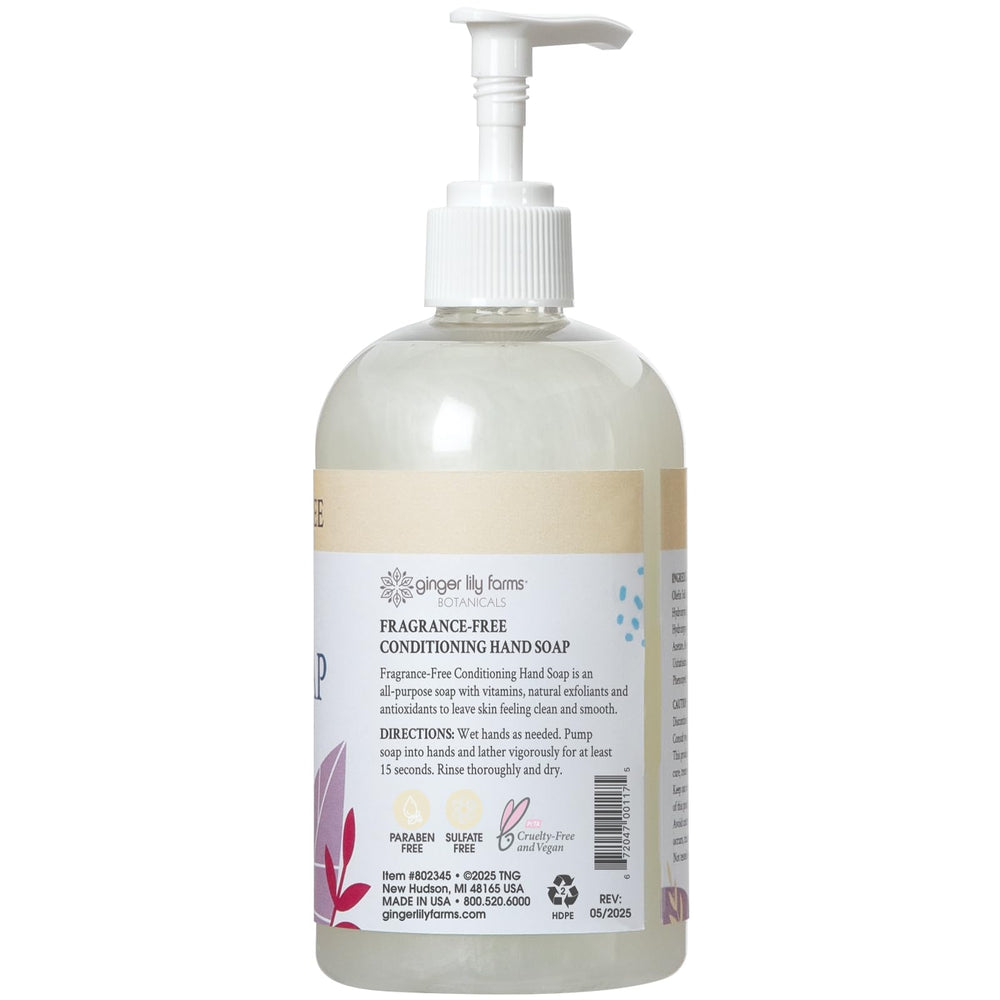 Ginger Lily Farms Botanicals hands-washing-scene shows easy sanitizing during busy days.