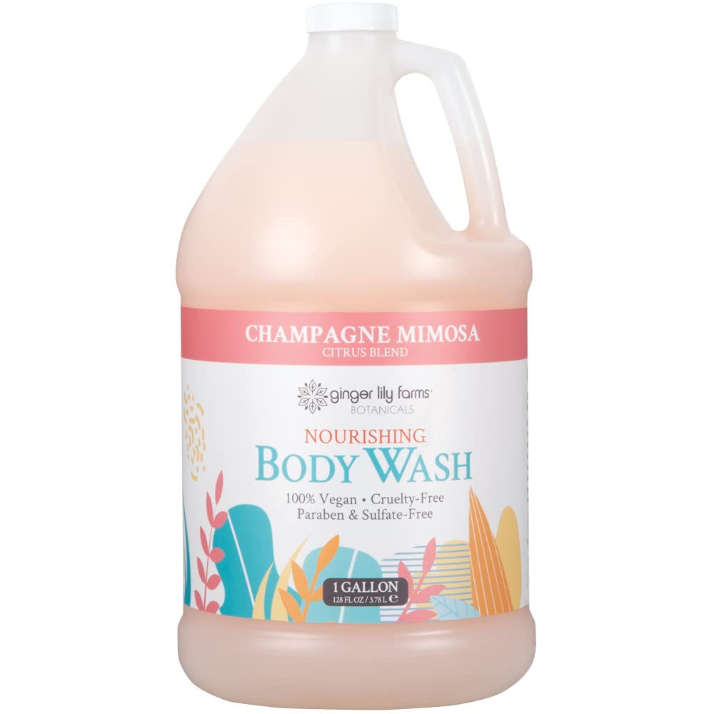 Ginger Lily Farms Botanicals Nourishing Body Wash bottle with rich lather for daily cleansing