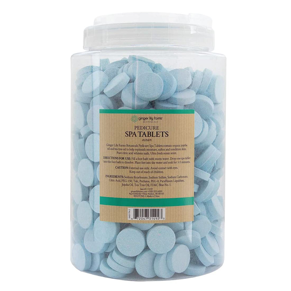 Ginger Lily Farms Botanicals tablets dissolve quickly for fast foot spa benefits.