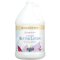 Ginger Lily Farms Botanicals lotion pour shows light hydration for dry skin