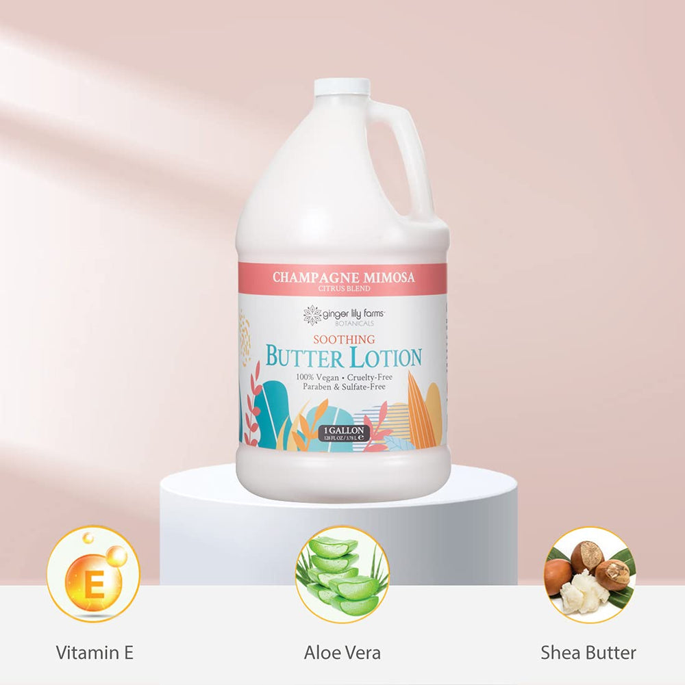 Ginger Lily Farms Botanicals gallon refill is ideal for gym, hotel, and spa locker rooms.