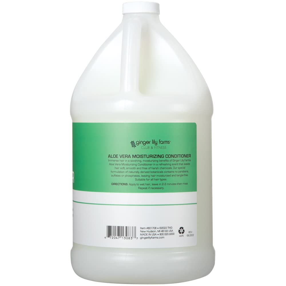 Ginger Lily Farms Club & Fitness conditioner being poured for quick moisture application.