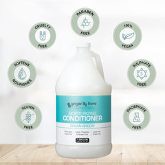 Ginger Lily Farms Club & Fitness cruelty-free logo closeup signals ethical vegan care