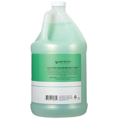 Ginger Lily Farms Club & Fitness Nourishing Body Wash pour showing creamy, rich lather