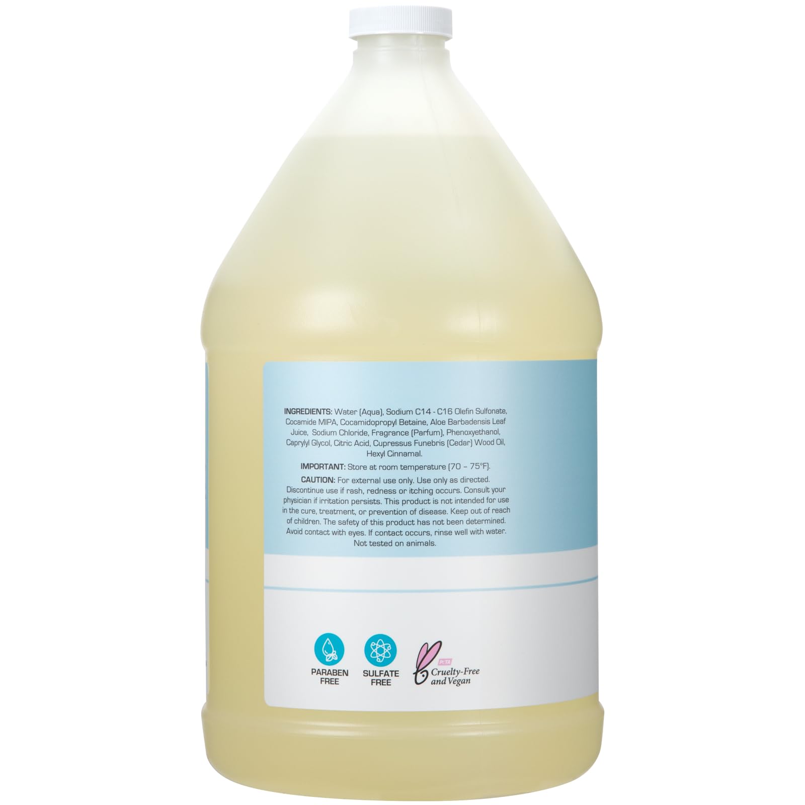 Ginger Lily Farms refill bottle ready for locker rooms and spas.