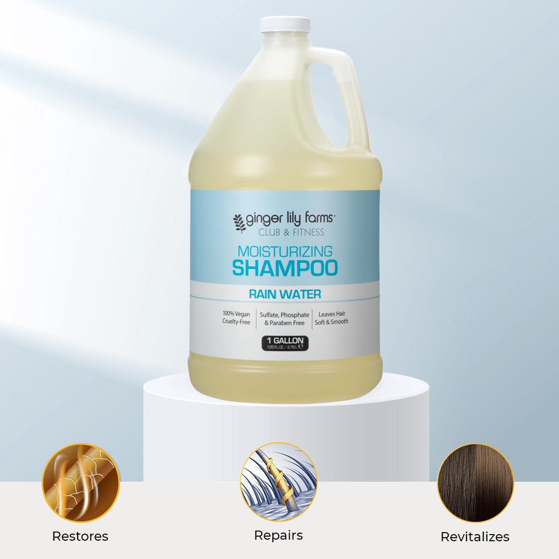 Ginger Lily Farms shampoo after use leaves hair soft with subtle shine.