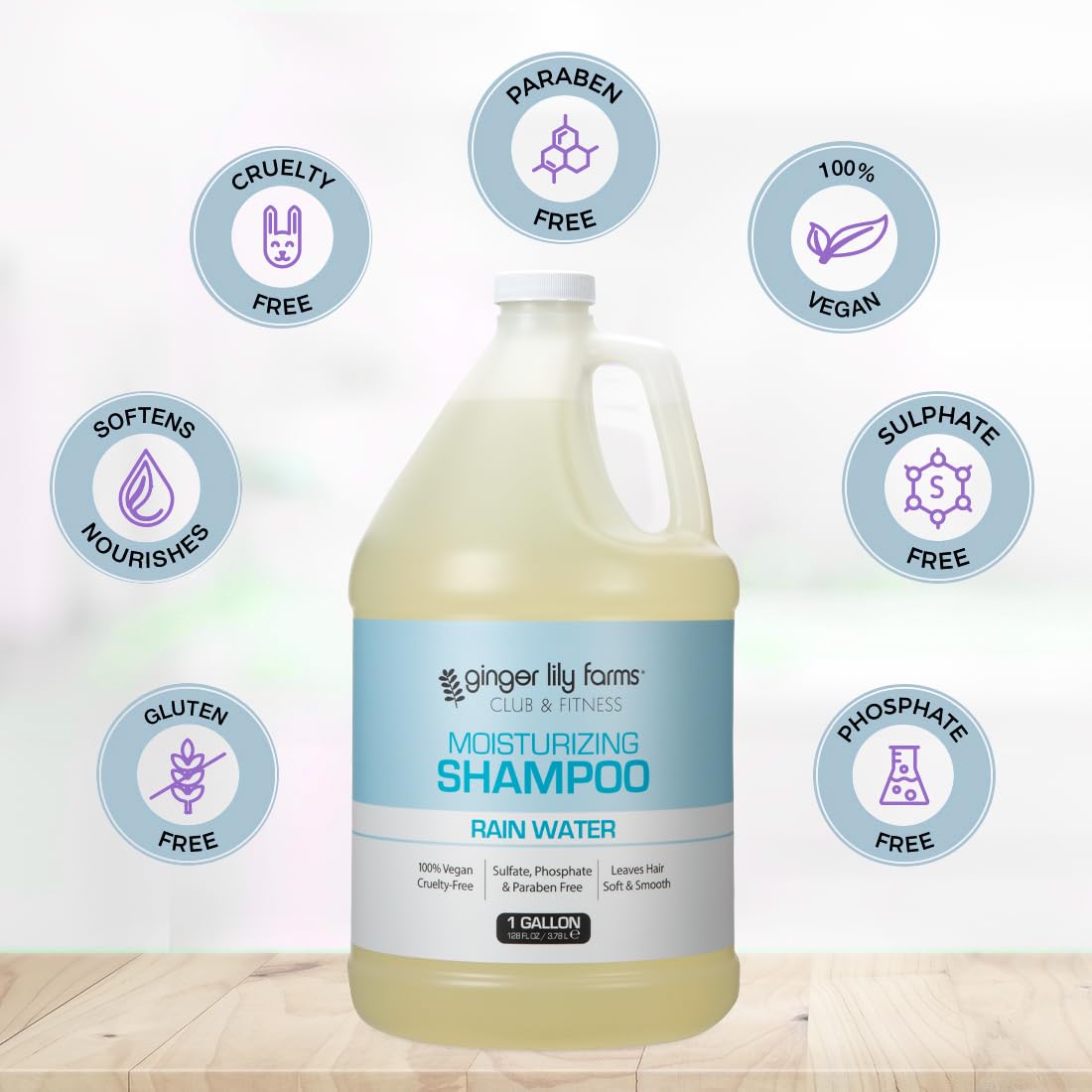 Ginger Lily Farms shampoo with naturally derived, toxin-free formula.