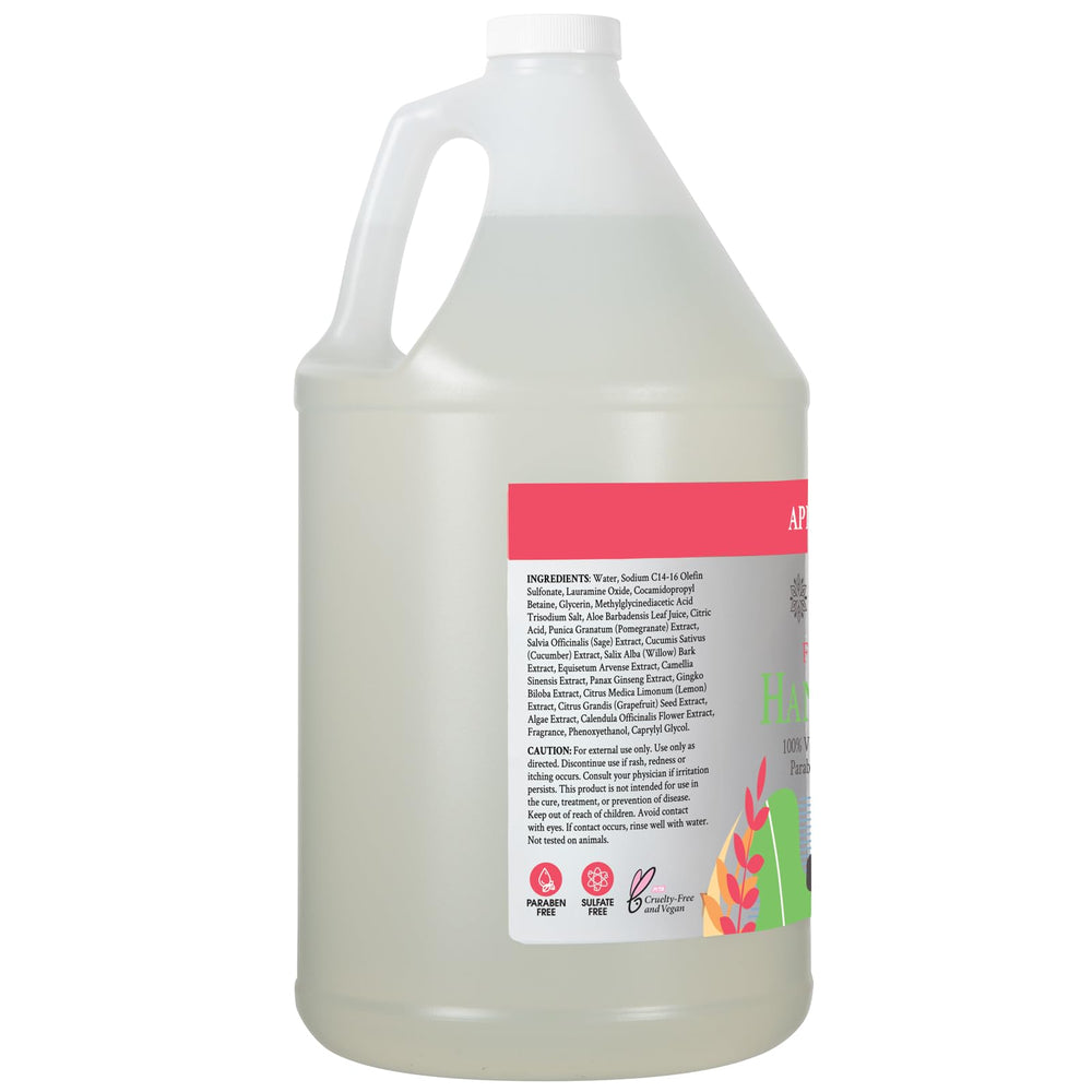 Ginger Lily Farms foaming hand soap lather demonstrates creamy hydration and easy rinsing.