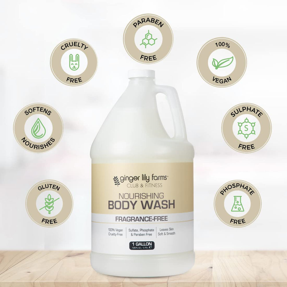 Ginger Lily Farms fragrance-free formula close-up for sensitive skin care