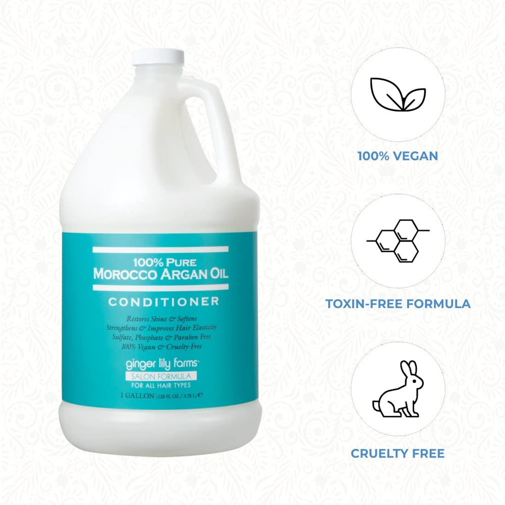 Ginger Lily Farms gallon refill promotes eco-friendly salon refills.
