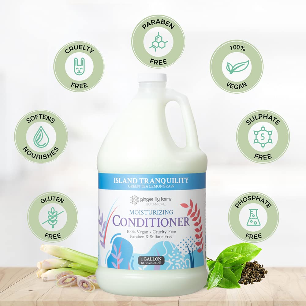 Ginger Lily Farms Green Tea Lemongrass scent closeup evokes calm.