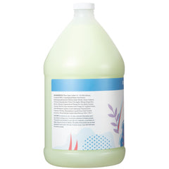 Ginger Lily Farms Island Tranquility bottle label detail highlights vegan and cruelty-free pledge.