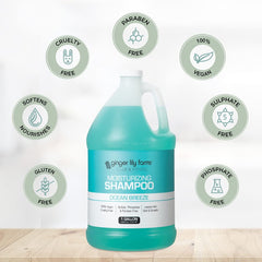 Ginger Lily Farms Ocean Breeze scent conveys a calming shower experience