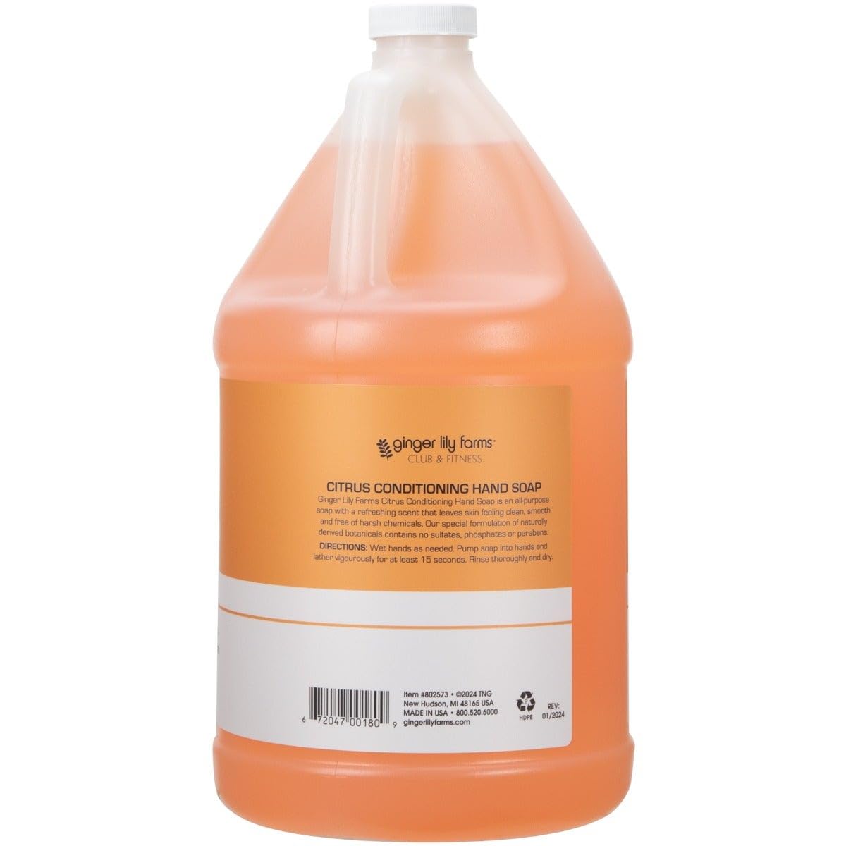 Ginger Lily Farms soft lather hands emphasizes comfortable washing.