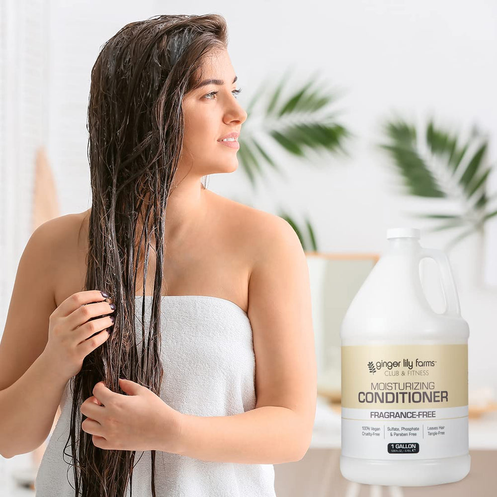 Ginger Lily Farms results showing soft, shiny hair after use