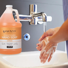 Ginger Lily Farms vegan cruelty-free label confirms ethical, animal-friendly soap.